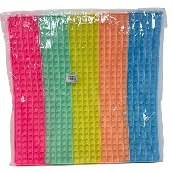 Large Rainbow Pop It Fidget Toy For Stress Relief & Sensory Play - Picture 2 of 2
